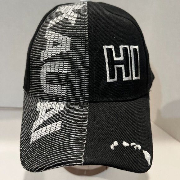 Kauai Hawaii Black Color Dad Hat Island Crew Preowned Adjustable Clean - Picture 2 of 8